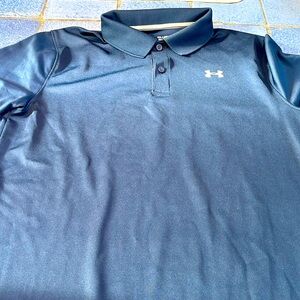 Youth XL navy blue under armour polo